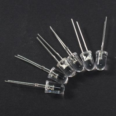 500PCS Transparent LED Diode F5 Super Bright White Orange Red Yellow Blue Green Light Emitting Electrical Circuitry Parts