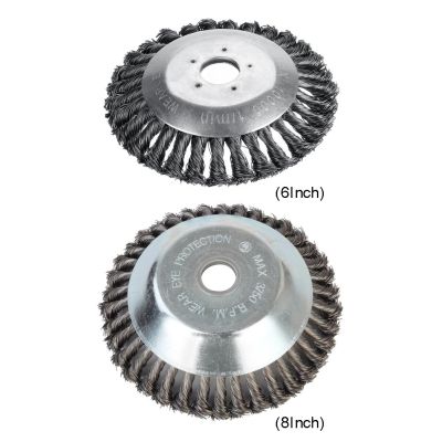 [ส่งจากไทย] ♬ หัวกำจัดวัชพืช 6/8นิ้ว ลวดเหล็กที่กันจอนหญ้าหัวเครื่องตัดหญ้ากำจัดวัชพืชหัวสนิมแปรงตัด