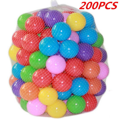 200pcsbagColors Baby Plastic Balls Water Pool Ocean Wave Ball Kids Swim Pit With Basketball Hoop Play House Outdoors Tents Toy