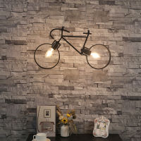 Retro Bicycle Pendant Lights Creative Iron Luminaire Living Room Pendant Simple Kitchen Hanging Lamps Restaurant Bar Industrial