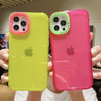 CrashStar Candy สีใสเคสโทรศัพท์สำหรับ iPhone 14 13 12 11 Pro Max Mini XS XR X 8 7 Plus + SE 2020โปร่งใสกันกระแทกเคสใส่โทรศัพท์ Simple ฝาครอบโทรศัพท์ Shell Top ผู้ขาย