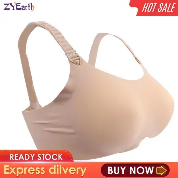 zipper+ Silicone Breast Forms Fake Boobs C -E Cup For Transgender Full Body  Suit
