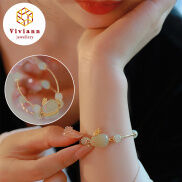 Viviann Thiết Kế Chính Hãng Quà Tặng Sinh Nhật Trăng Trắng Hình Thỏ Tự