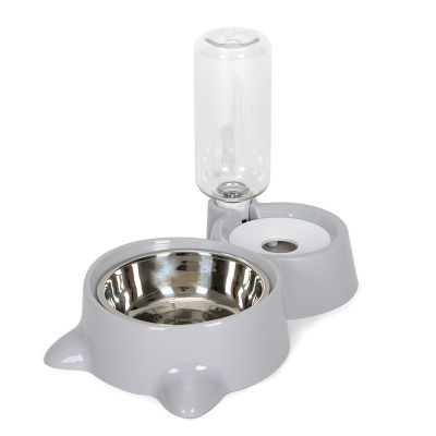 Pet Cat Bowl Water Automatic Dispenser Water Bottle Storage Dog Kitten Food Bowl Feed Container Feeder Puppy Supplies Accessory