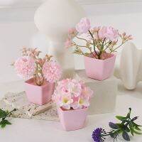 【DT】 hot  1 Set of Home Decor-3 POTS Simulation Flower Small Combination-23137ZH3