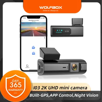 WOLFBOX i07 Dash Cam, 3 Channel Dash Cam Built in WiFi GPS, 4K+