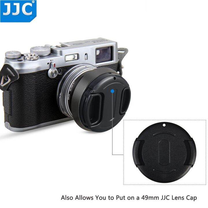 Jjc 49mm Metal Lens Hood For Fuji Fujifilm X100v X100f X100t X100s X100 X70 Replaces Fujifilm Lh