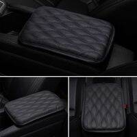 ✈☃  PU Leather Car Armrest Pad Cover Universal Center Console Wave Embroider Auto Seat Box Protection Cushion Hand Supports