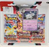 PE PE-OBFL--ho3blis PE SV03 Obsidian Flames 3 packs blister Houndstone Pokemon 3 Blister 3 EN Pack 1820650853784