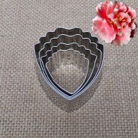 【CW】 Peony Stainless fondnat mold steel sugar cutter 4 pcs/set