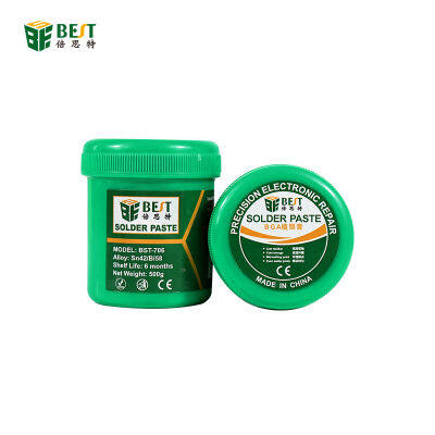 BST-706 500กรัมดีบุกครีมเชื่อมบัดกรี BGA ฟลักซ์สำหรับบัดกรีเครื่องมือเชื่อมเชื่อมซ่อม Rework บัดกรีวาง