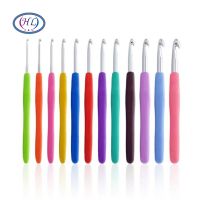 【YF】 1pc/14pcs 2mm-10mm Colorful Soft Plastic Crochet Hook Set Knitting Needles For Weaving Sewing