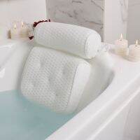 Bath Pillow for Bathtub Support Neck Head and Back with Non-Slip Suction Cups air mesh Bathtub Pillow Pillows  Bolsters