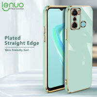 Lenuo หรูหรา6D ชุบนุ่มปลอกซิลิโคนสแควร์กรอบโทรศัพท์กรณีสำหรับ Infinix ร้อน20เล่นร้อน20i ร้อน20วินาทีโทรศัพท์กรณีเงา B Ling ปกหลัง C Oque