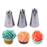 【hot】 3 pcs/set Icing Piping Nozzles Fondant Decorating Pastry Set Tools Bakeware !