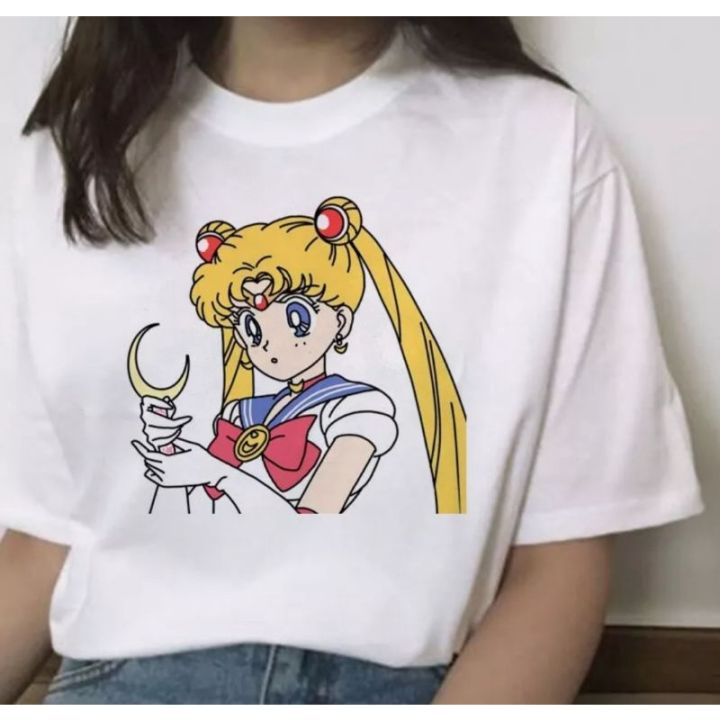 ข้อเสนอพิเศษ-ขายเสื้อยืดผ้าฝ้ายพิมพ์ลายขายดี-เซเลอร์มูนเสื้อยืด-sailor-moon-น่ารัก-s-5xl-s-5xl