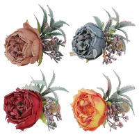 2PCS Napkin Rings Artificial Rose Flower Linen Circle Wedding Party Table Decoration Accessories Towel Napkin Holder