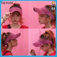 HEYGIRL แฟชั่นเทนนิสปรับได้หมวกตกปลากอล์ฟกระบังแสงหมวกชายทะเลแถบคาดศีรษะกีฬา