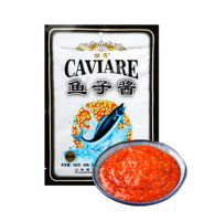 【ในการขายร้อน】(High-quality and Fast Delivery) Tomato-flavored Caviar Sushi Ingredients Lishen Deep-sea Fish Roe-100g