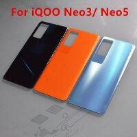 ที่อยู่อาศัย Neo5สำหรับ Vivo Iqoo 5 6.62Quot; Neo3 5G 6.57Quot; ซ่อมฝาครอบกระจกแทนที่ประตูหลังโทรศัพท์ด้านหลังกรณีโลโก้