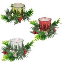 Christmas Votive Candle Holder Decorative Candle Holder Christmas Tabletop Centerpiece Christmas Candle Holder for Table Centerpieces Fireplace Decoration skilful