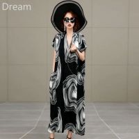 Summer Womens thin new womens fashionable V-neck dress A- line waist-tight loose mid-length womens dress V729