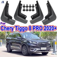 4Pcs สำหรับ Chery Tiggo 8 Pro Plus 2020 2021 Mudflaps Mud Guards Flaps Splash Guards Mudguards Fender ด้านหน้าด้านหลังล้ออุปกรณ์เสริม