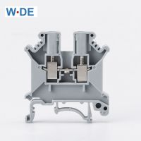 100pcs Din Rail Terminal Block Universal Conductor UK-3N Screw Connection Electrical Wiring Terminal Strip Block Connector UK3N