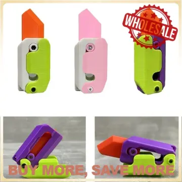 Wholesale Luminous Radish Knife 3D Gravity Knife Decompression