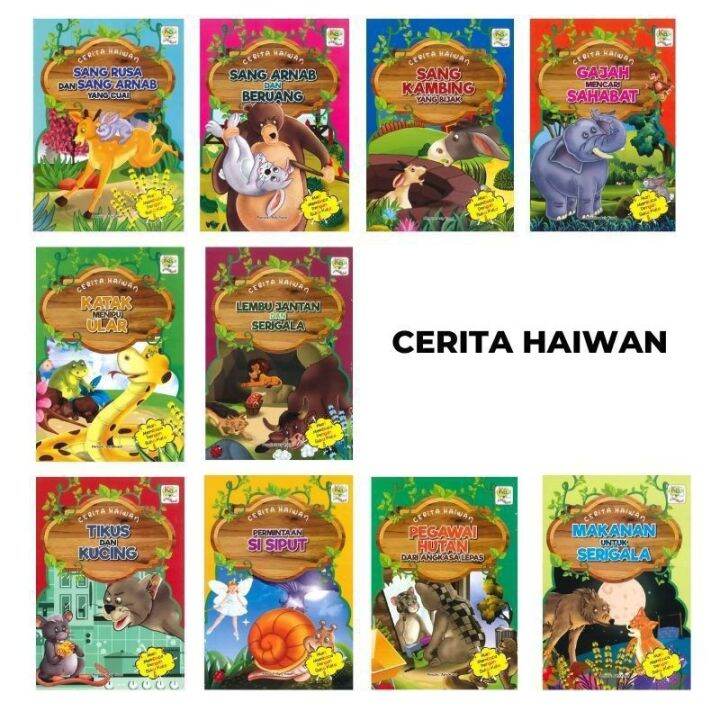 Siri Cerita Haiwan (10 buah Buku Cerita Kanak-kanak Dengan Suku Kata ...