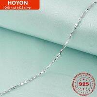 《 DTOU Fashion 》 HOYON S925สร้อยคอเงินสำหรับผู้หญิงผู้ชาย Starry Star Clavicle Chain 16นิ้ว18นิ้วคอโซ่งานแต่งงานครบรอบวันเกิดของขวัญ