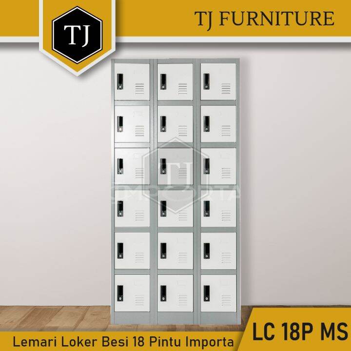 Importa Loker Besi / Lemari Arsip / Locker Kantor Besi 18 Pintu / Steel ...