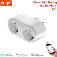 2in1มาตรฐาน EU Tuya Smart Life WiFi Outlet เข้ากันได้กับ Home และ Alexa,ซ็อกเก็ตอัจฉริยะสำหรับระบบอัตโนมัติภายในบ้าน