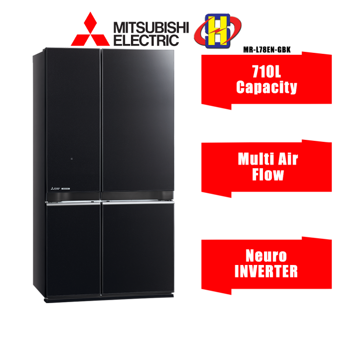 mitsubishi 4 door fridge mr l78en gsl