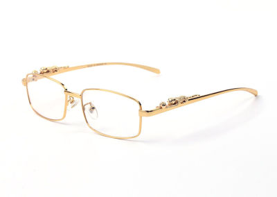 Pawes New Glasses Frame Men Sunglasses Metal Gold Rimless Eyeglasses for Anti Reflective Clear Lens Prescription Spectacles