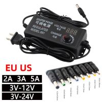 [Hot A] อะแดปเตอร์จ่ายไฟพลังงานแบบปรับได้ AC เป็น DC 3V 12V 3V 24V 9V 24V 24V 9V 24V อะแดปเตอร์สากลกับหน้าจอแสดงผลควบคุมแรงดันไฟฟ้าที่ Hoverboard