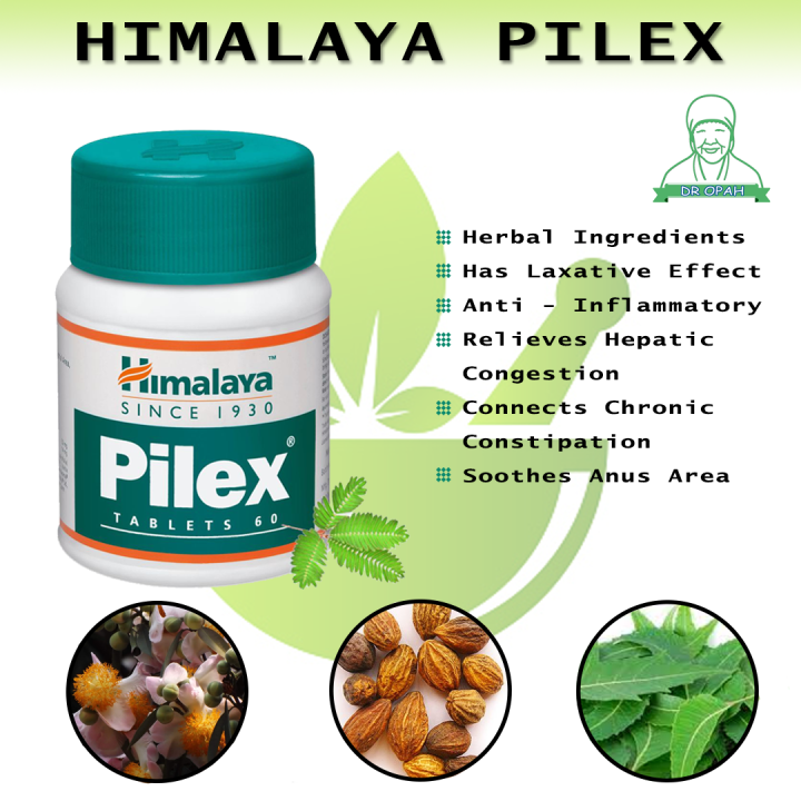 Himalaya Pilex Tablets 60s OR Pilex Forte Oinment 30g Helps Combat Haemorrhoids Buasir Piles