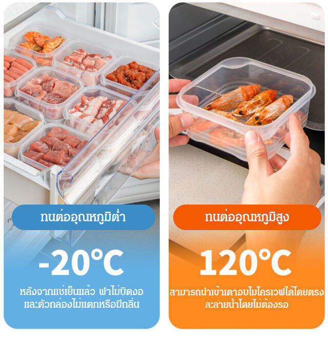 meimingzi-กล่องเก็บความสดในตู้เย็น-กริดปิดผนึกกล่องเก็บอาหารตู้เย็นผักเนื้อออแกไนเซอร์ทำอาหารกระเทียมปรุงรสสินค้าแห้ง