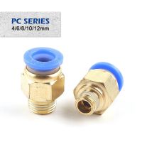 Pneumatic Air Connector Fitting PC 4mm 6mm 8mm 10mm 12mm Thread 1/8 1/4 3/8 1/2 Straight Hose Fittings Pipe Quick Connectors