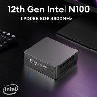 2023ใหม่ Intel พีซีขนาดเล็ก12th ออลเดอร์เลค N100สี่คอร์ LPDDR5 8GB TDP 6W 2 * HDMI2.0 SSD NVME 4K60Hz คอมพิวเตอร์เดสก์ท็อป WiFi6