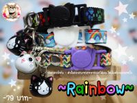 Rainbow (แมวเด็ก/ แมวโต) ปลอกคอนิรภัย / ปลอกคอเซฟตี้ ปลอกคอแมว - รุ่น Rainbow