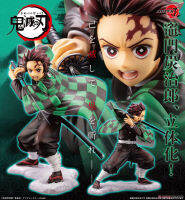 Figure ฟิกเกอร์ จาการ์ตูนเรื่อง Kimetsu no Yaiba Demon Slayer ดาบพิฆาตอสูร Kamado Tanjirou คามาโดะ ทันจิโร่ 1/8 ชุดกิโมโน Ver Anime ของสะสมหายาก อนิเมะ การ์ตูน มังงะ คอลเลกชัน ของขวัญ Gift จากการ์ตูนดังญี่ปุ่น New Collection Doll ตุ๊กตา manga Model โมเดล