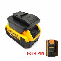 ；’；‘、。 Battery Converter Adapter Compatible For Dewalt 20V Max Lithium Battery To For Worx 20V 4-PIN Li-Ion Battery Tools Accessories