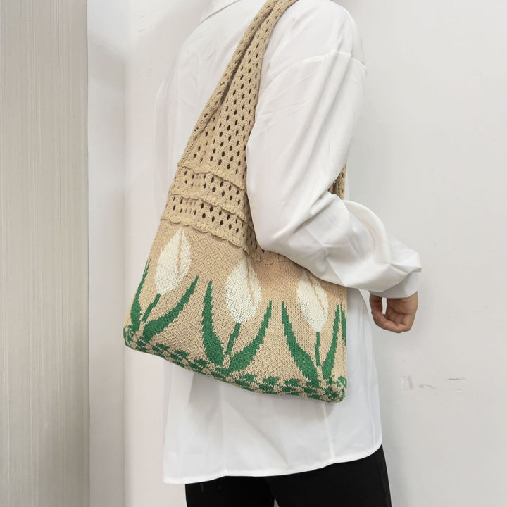 mesh-hollow-woven-handbag-portable-handbag-clutch-fashion-shoulder-bag-ladies-shoulder-bag-tulip-graphic-knitted-shoulder-bag