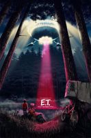 ภาพยนตร์ E.T. 80S ศิลปะบนผนังแบบย้อนยุคสติกเกอร์ตกแต่งผนังผ้าใบตกแต่งบ้านการวาดภาพพิมพ์โปสเตอร์ผืนผ้าใบภาพฝาผนัง0718ภาพวาด (1ชิ้น)