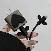 Untuk Iphone 18/20W Charger Cepat Penutup Pelindung Winder Spiral Kasus Pelindung 3D Cinta Hati Lucu USB Kabel Pelindung untuk Apple