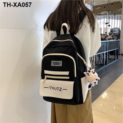 female junior high school students of portable pupil lovely grade to six large capacity backpack