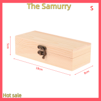 Samurry ✨Hot Sale✨ Car กล่องเก็บไม้สี่เหลี่ยมผืนผ้า Organizer ตู้เก็บไม้