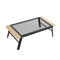 Outdoor Folding Campfire Grill Portable Net Table Camp Gril Foldable Over Fire Camp Grill for Outdoor Open Flame Cooking