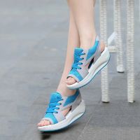 รองเท้าแตะผู้หญิง2021 New Lady Platform Chunky Sandals Comfortable Women S Sandals Open Toe Casual Summer Sports Shoes